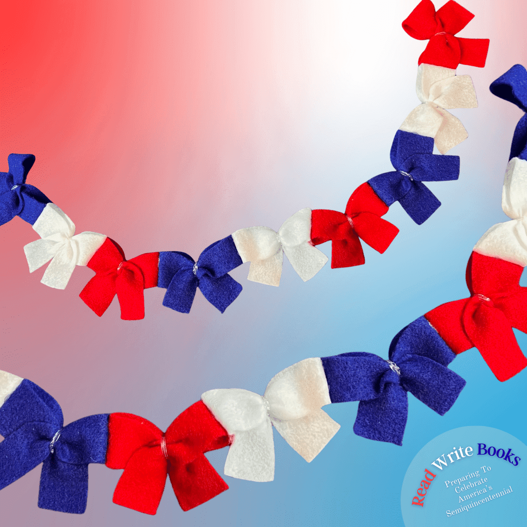 Crafty April: Felt Bow Garland