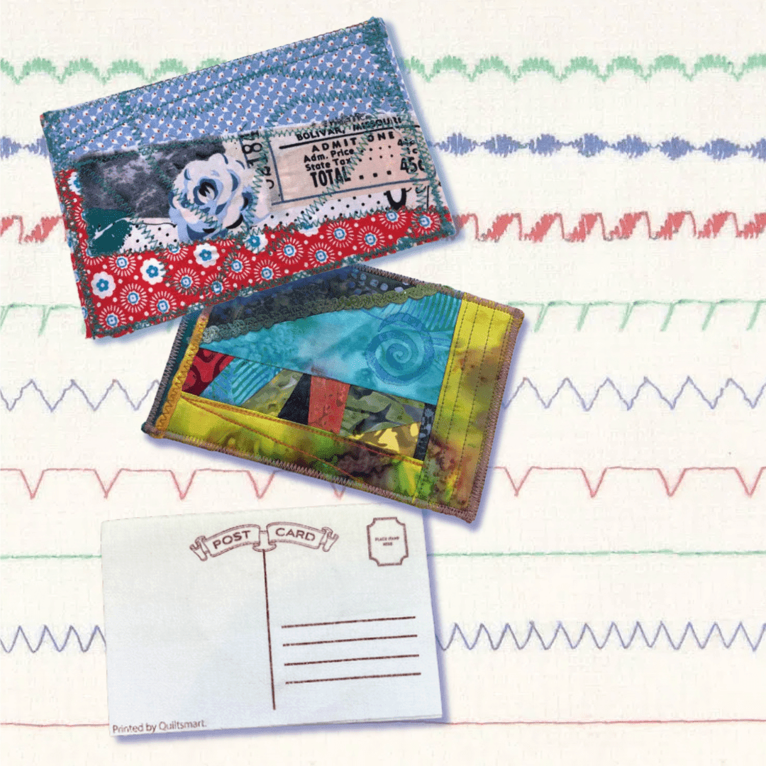 Learn To Sew:  Decorative Stitches & Fabric Postcards